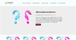 Desktop Screenshot of alimentatieberekenen.net