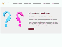 Tablet Screenshot of alimentatieberekenen.net